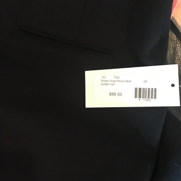 TAG Elements Rodeo Drive black Pencil Skirt, size 28, NWT - Picture 4 of 8